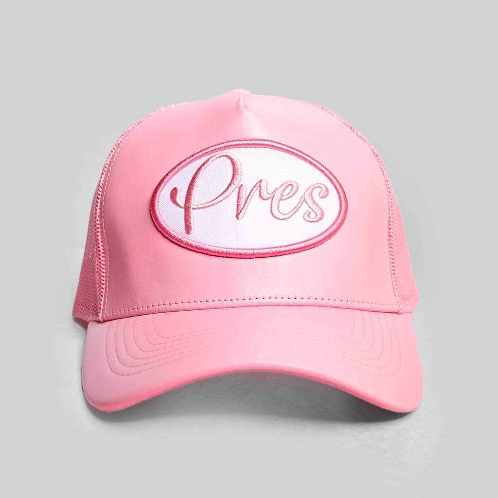 Pres Hat Pink Pres Trucker Hat