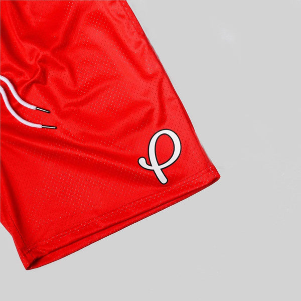 Pres Mesh Shorts Red | Gold Presidents