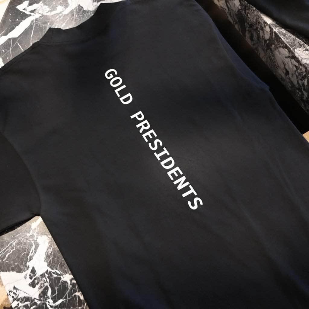 Pres T Shirt Gold | Pres Dallas Short Sleeve Tee - Black