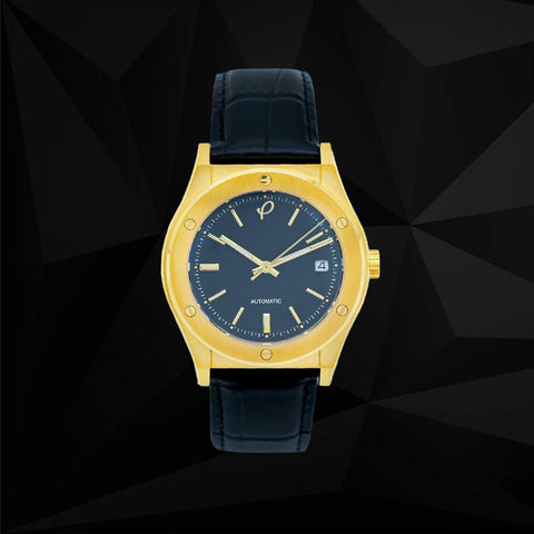 The Classic Gold 38mm Watch - Leather Strap