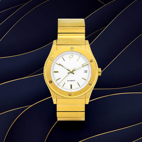 The Classic Gold 38mm Watch - White